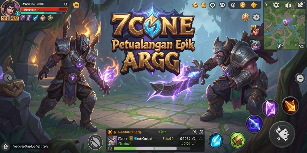 Screenshot gameplay ARPG yang mendebarkan di 7CONE.