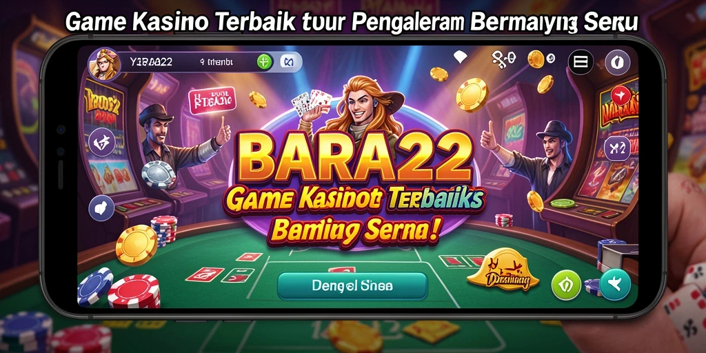 Tampilan gameplay menarik dari BARA22 dengan variasi permainan Kasino.