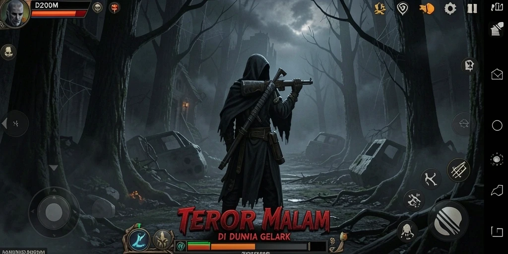 Gameplay menyeramkan D200M dalam suasana mencekam.