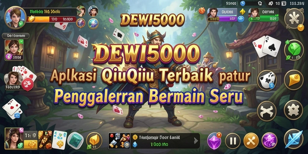 Screenshot utama DEWI5000 menampilkan gameplay QiuQiu yang seru.
