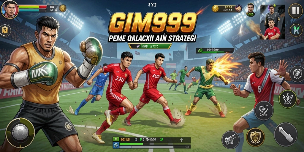 Tangkapan layar GIM999 menampilkan aksi olahraga yang mendebarkan.