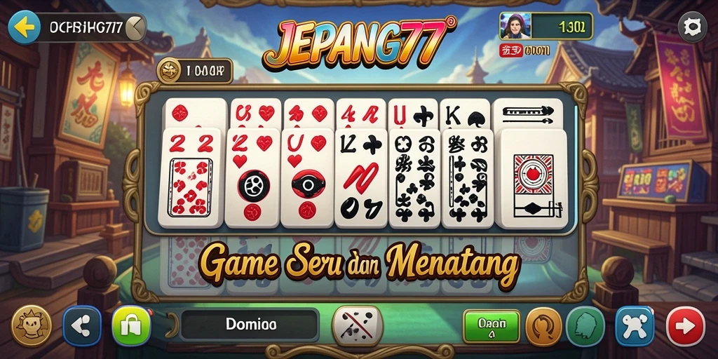Tampilan gameplay menegangkan dan menyenangkan di JEPANG77.