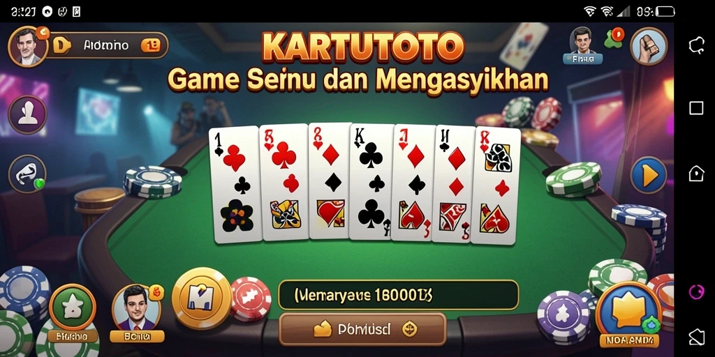 Tampilan menarik dari gameplay Domino KARTUTOTO.