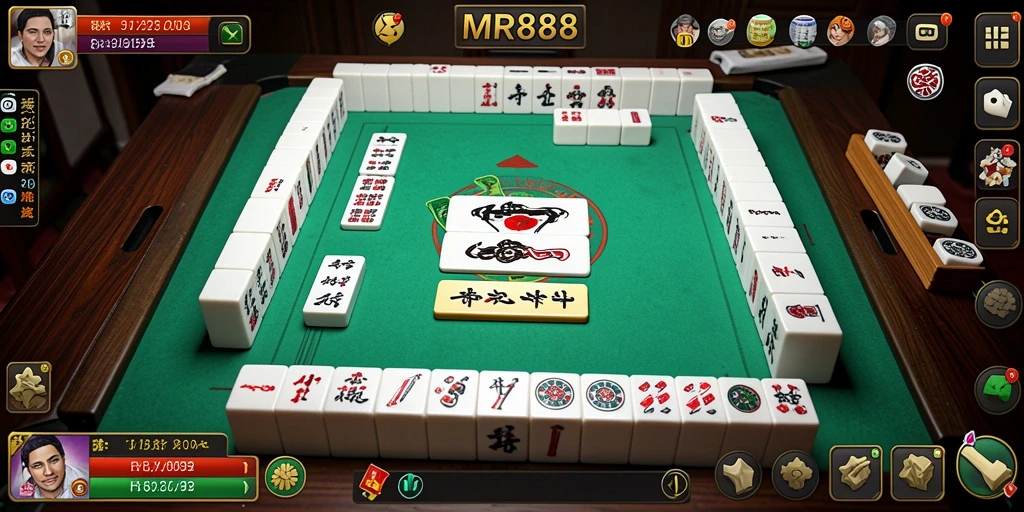 Tampilan gameplay Mahjong yang memukau dan menarik di MR888.