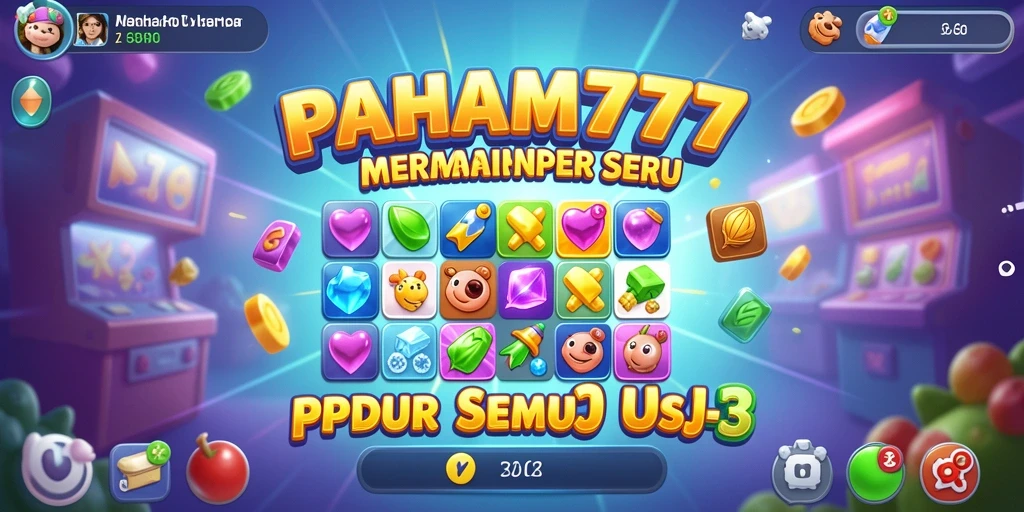 Tampilan gameplay seru PAHAM777 dalam mencocokkan item Match-3.