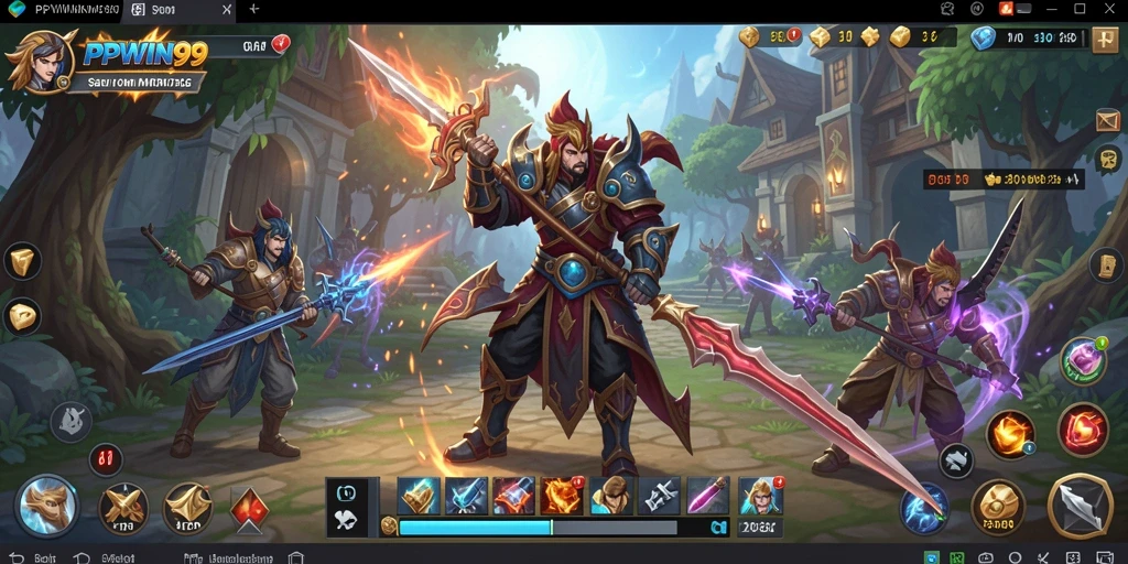 Tampilan gameplay PPWIN99 yang memukau dan penuh aksi dalam dunia MMORPG.