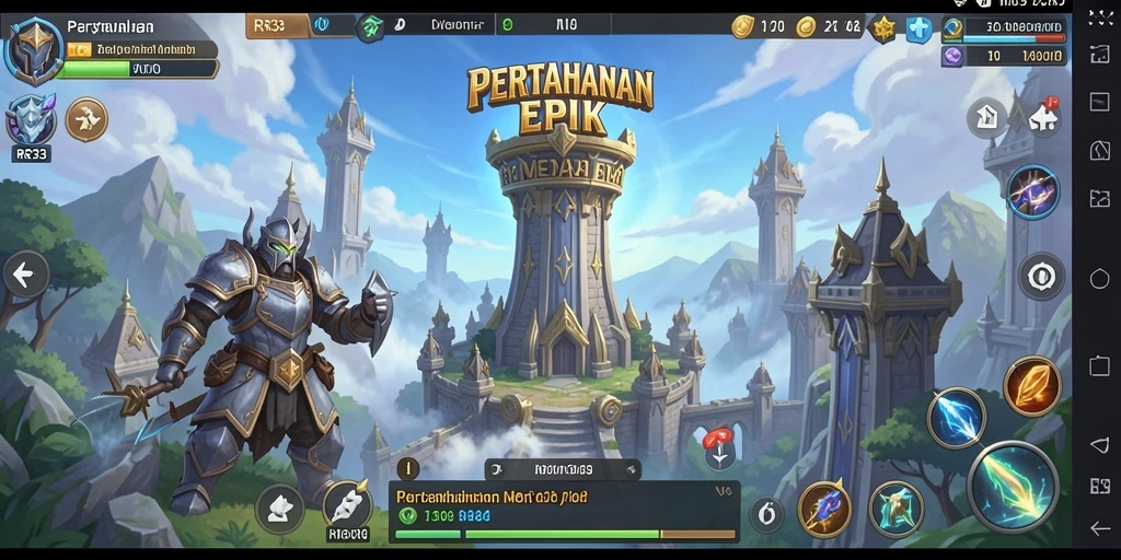 Tangkap momen seru pertahanan menara dalam gameplay RR33.