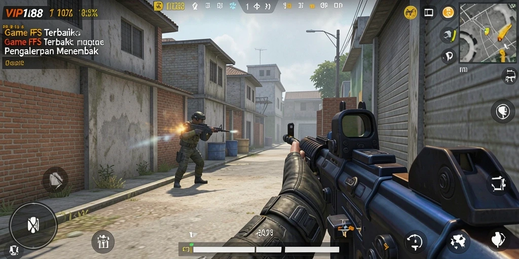 Gameplay intens VIP188 dengan pertempuran seru.